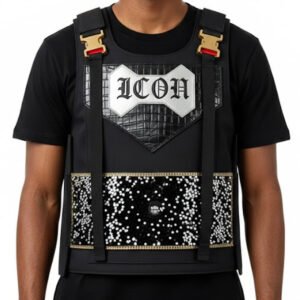 Customizable Bulletproof Vest "ICONS" Black