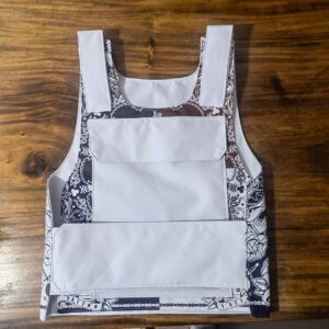 Customizable Bulletproof Vest “BANDANA” WHITE